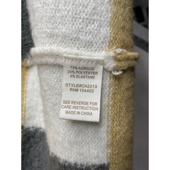 Anthropologie By The River Cardigan Sweater Womens L Colorblock Oversized Knit - Picture 5 of 6